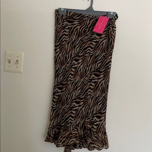 Animal print flirty skirt